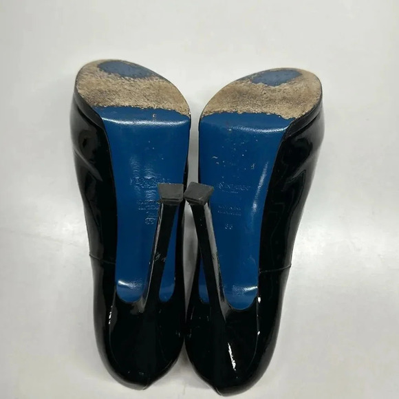Yves Saint Laurent YSL Tribute Pump High Heels Patent Leather Black Size 36 US 6 - Picture 14 of 17